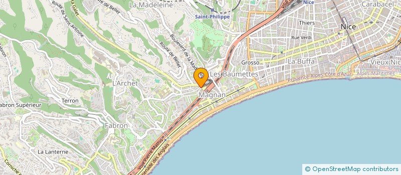 localisation de l'entreprise FOOD AND THE BEACH à NICE