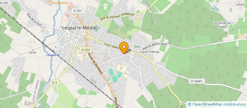 localisation de l'entreprise FOOD'AQUITAINE  LESPARRE-MEDOC