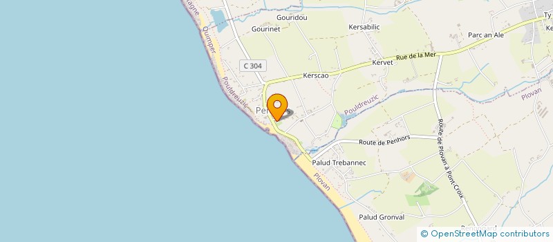 localisation de l'entreprise FOOD ARMORIQUE  POULDREUZIC