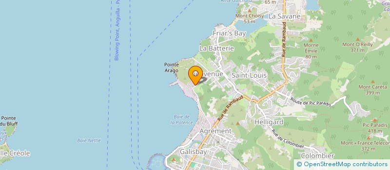 localisation de l'entreprise FOOD AZUR à SAINT MARTIN