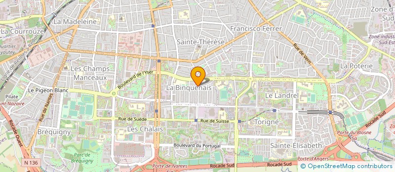 localisation de l'entreprise FOOD BURGER à RENNES