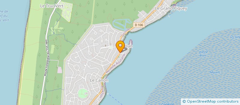 localisation de l'entreprise FOOD CF  LEGE-CAP-FERRET