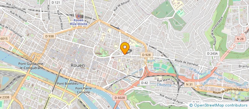 localisation de l'entreprise FOOD CITY à ROUEN