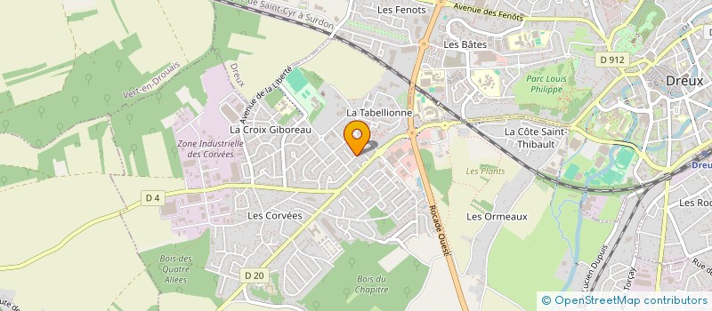 localisation de l'entreprise FOOD CITY à VERNOUILLET