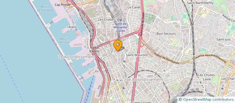 localisation de l'entreprise FOOD COMPANY à MARSEILLE