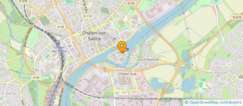 localisation de l'entreprise FOOD CONCEPT 71  CHALON-SUR-SAONE