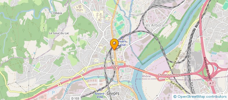 localisation de l'entreprise FOOD CONCEPT  GIVORS