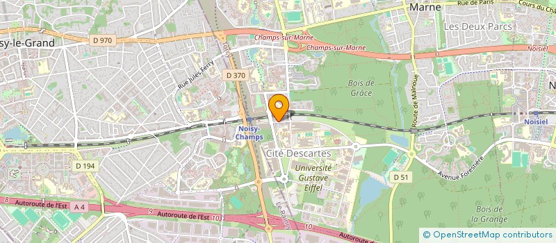 localisation de l'entreprise FOOD CONNEXION  CHAMPS-SUR-MARNE