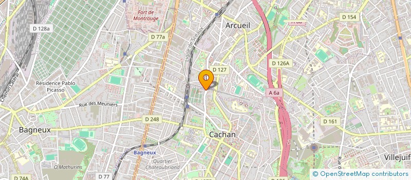 localisation de l'entreprise FOOD CORNER  CACHAN