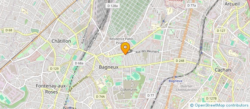 localisation de l'entreprise FOOD COURTY à BAGNEUX
