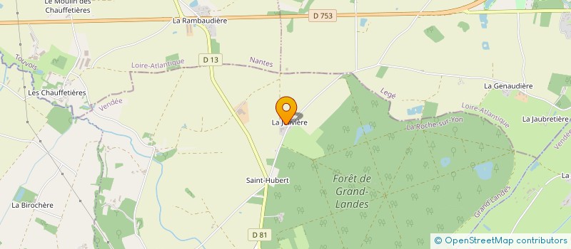 localisation de l'entreprise FOOD'CRU  GRAND'LANDES