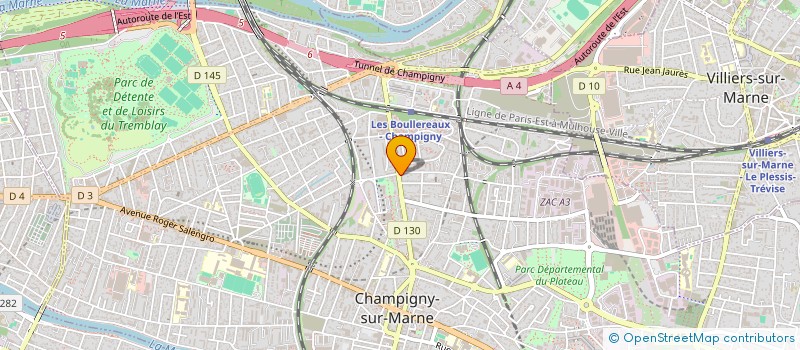 localisation de l'entreprise FOOD DEZILES à CHAMPIGNY-SUR-MARNE