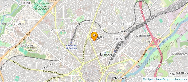 localisation de l'entreprise FOOD DISTRIBUTION LIMOUSIN à LIMOGES