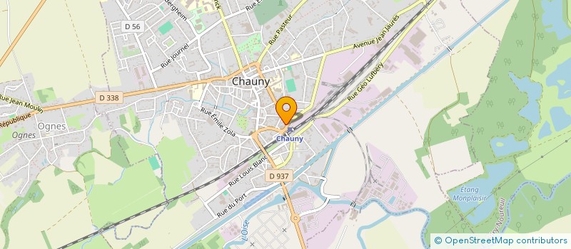 localisation de l'entreprise FOOD DRIVE à CHAUNY