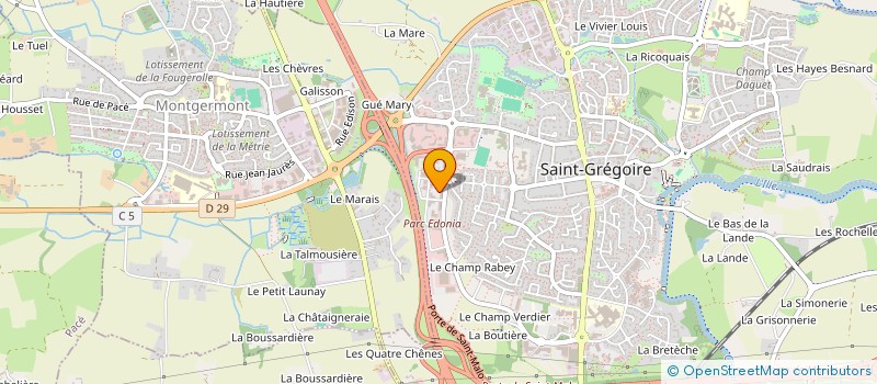 localisation de l'entreprise FOOD DRIVE  SAINT-GREGOIRE