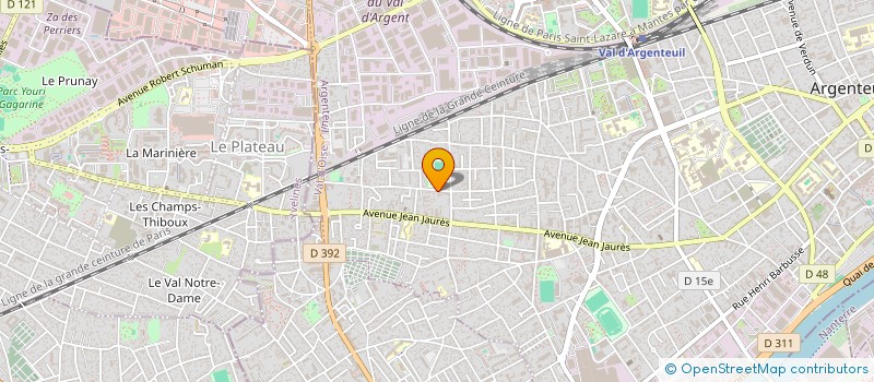 localisation de l'entreprise FOOD EMBASSY  ARGENTEUIL