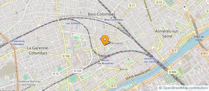 localisation de l'entreprise FOOD ESCAPADE  ASNIERES-SUR-SEINE