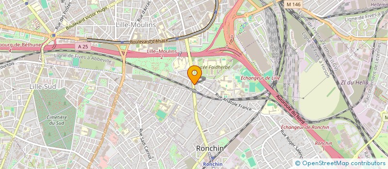 localisation de l'entreprise FOOD FACTORY à LILLE