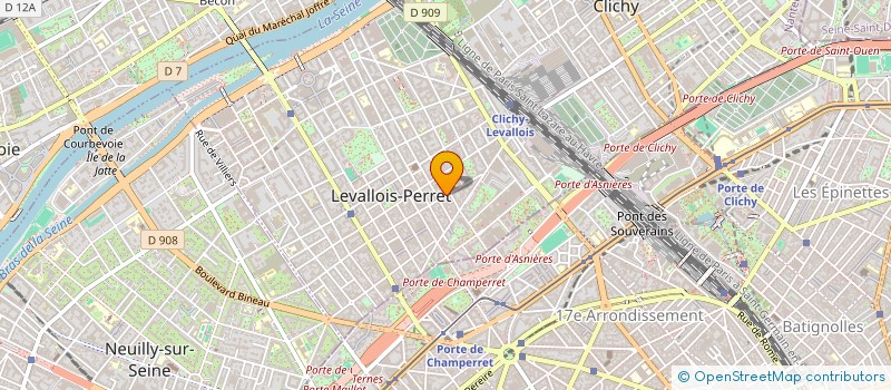 localisation de l'entreprise FOOD FL à LEVALLOIS-PERRET