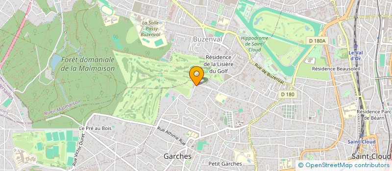 localisation de l'entreprise FOOD GOLF SAINT CLOUD à GARCHES