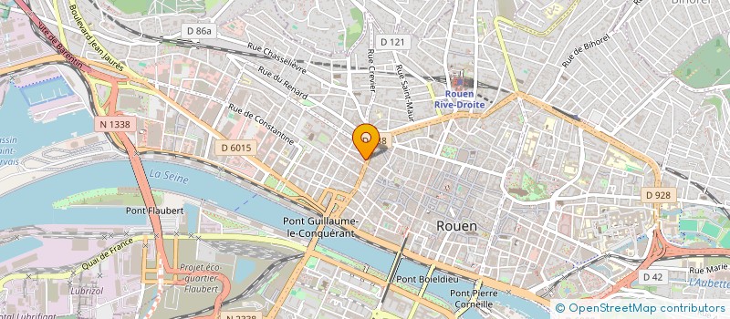 localisation de l'entreprise FOOD HOUSE à ROUEN