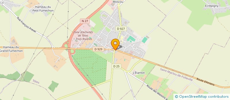 localisation de l'entreprise FOOD HUB à TOTES