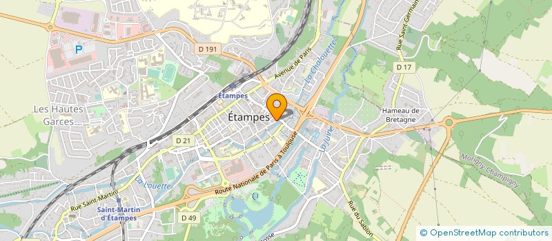 localisation de l'entreprise FOOD KORNER à ETAMPES
