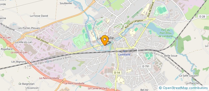 localisation de l'entreprise FOOD'L  LAMBALLE-ARMOR