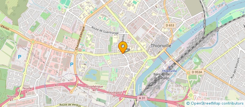 localisation de l'entreprise FOOD-MARKET 57  THIONVILLE