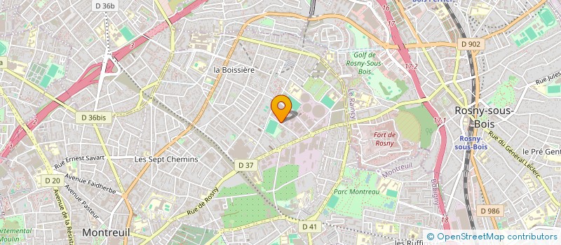 localisation de l'entreprise FOOD MARKET à MONTREUIL