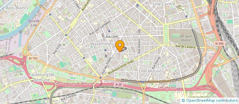 localisation de l'entreprise FOOD MARKET à LILLE