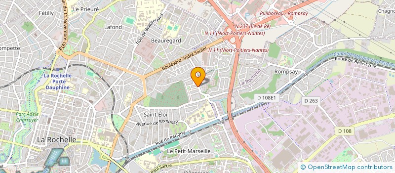 localisation de l'entreprise FOOD MJ  LA ROCHELLE