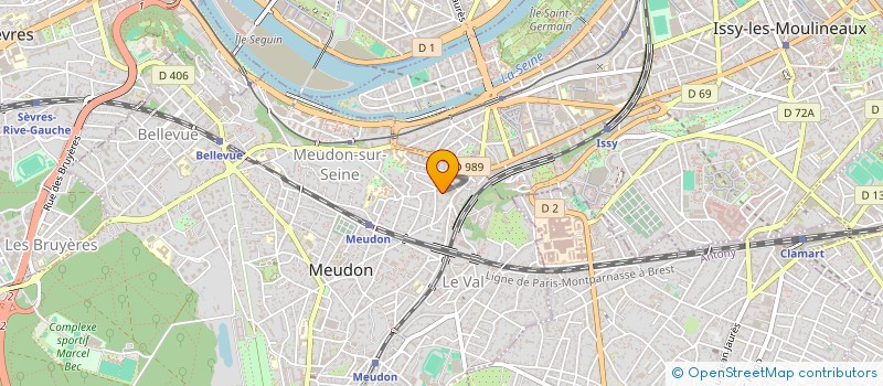 localisation de l'entreprise FOOD MOOD  MEUDON