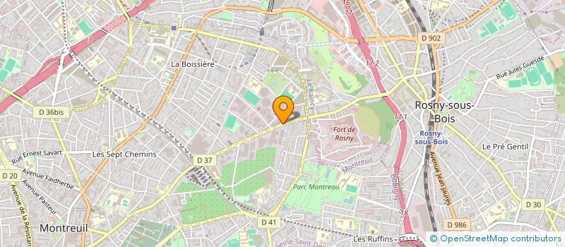 localisation de l'entreprise FOOD N'BOX  MONTREUIL