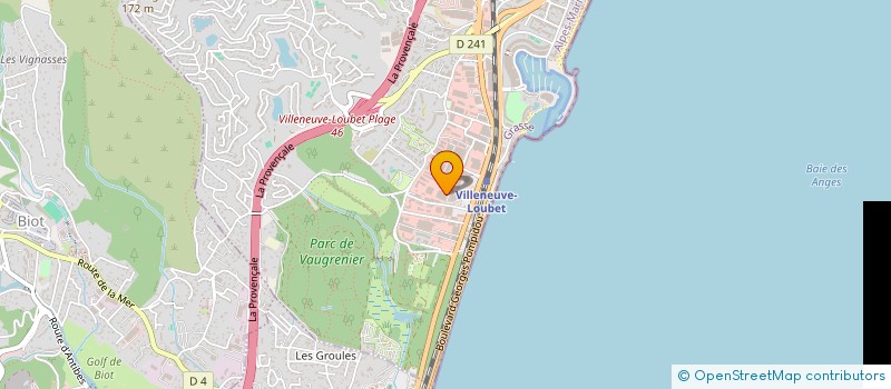 localisation de l'entreprise FOOD PRO à VILLENEUVE-LOUBET