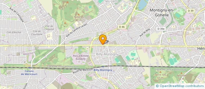 localisation de l'entreprise FOOD SHOP CITY à BILLY-MONTIGNY