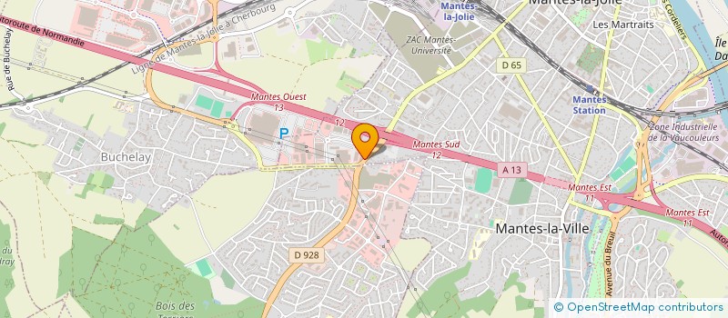 localisation de l'entreprise FOOD STATION MLV  MANTES-LA-VILLE