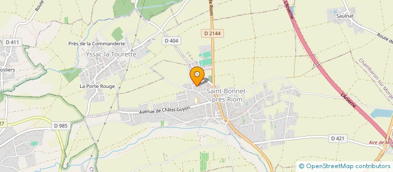 localisation de l'entreprise FOOD TRUCK PERLES DE COCO  SAINT-BONNET-PRES-RIOM