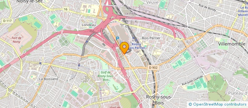 localisation de l'entreprise FOOD'UP à ROSNY-SOUS-BOIS