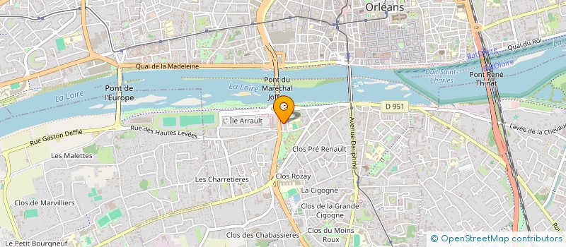 localisation de l'entreprise FOODB à ORLEANS