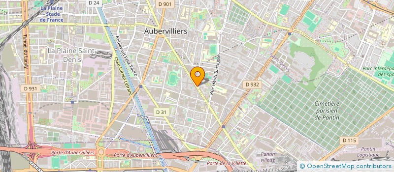 localisation de l'entreprise FOODIS à AUBERVILLIERS