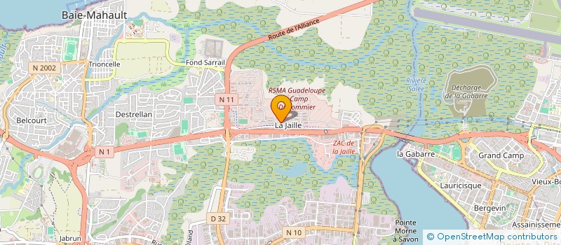 localisation de l'entreprise FOODISTA FWI  BAIE-MAHAULT