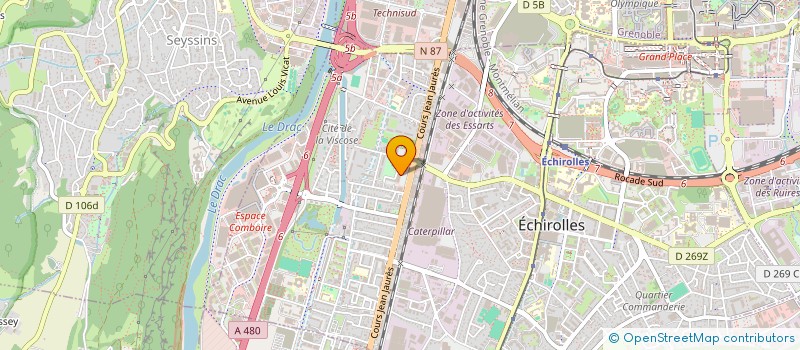 localisation de l'entreprise FOODLAND  ECHIROLLES