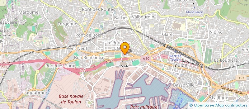 localisation de l'entreprise FOODSIDE à TOULON