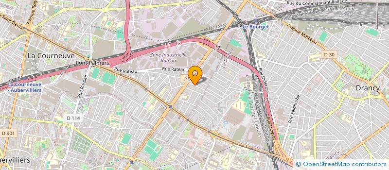 localisation de l'entreprise FOODTRUCK à LA COURNEUVE