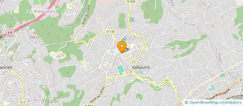 localisation de l'entreprise FOODURBAN301 à VALLAURIS