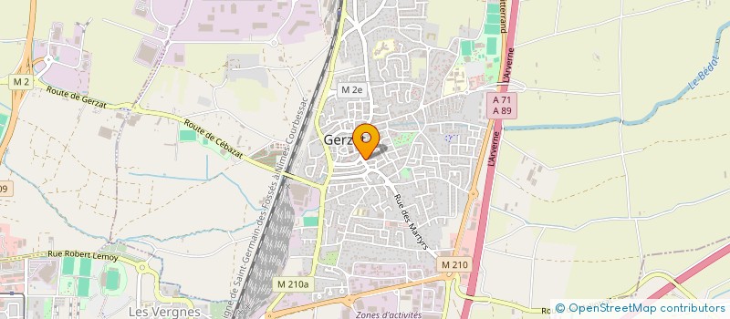 localisation de l'entreprise FOODZEN 63  GERZAT