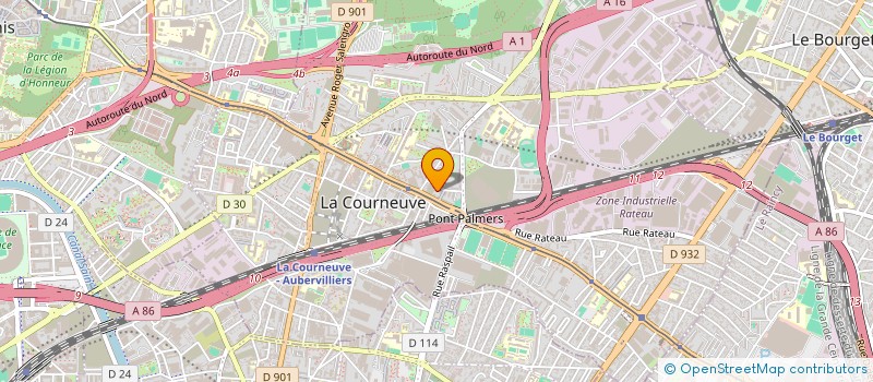 localisation de l'entreprise FOOR SECURITY PRIVEE à LA COURNEUVE