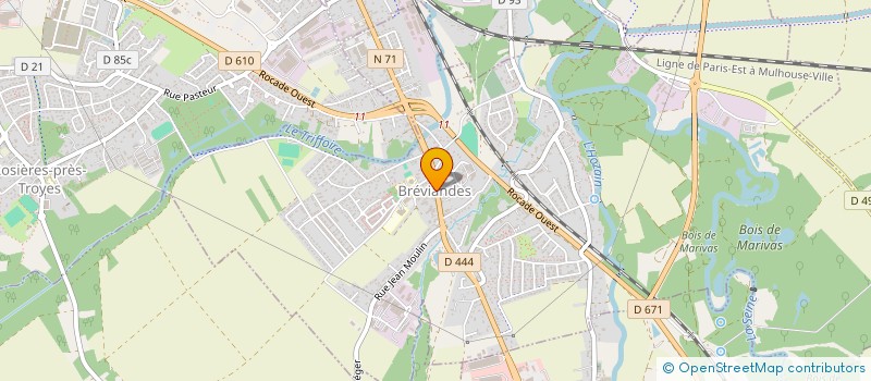 localisation de l'entreprise FOOT 2000  BREVIANDES