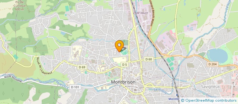 localisation de l'entreprise FOOT BALL CLUB  LEZIGNEUX